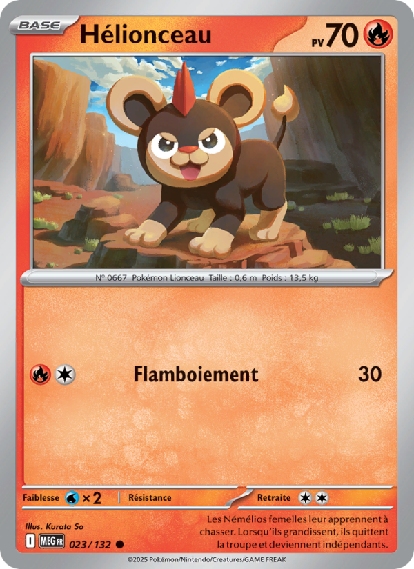 Hélionceau 023 — Méga-Évolution (French Pokémon TCG card)