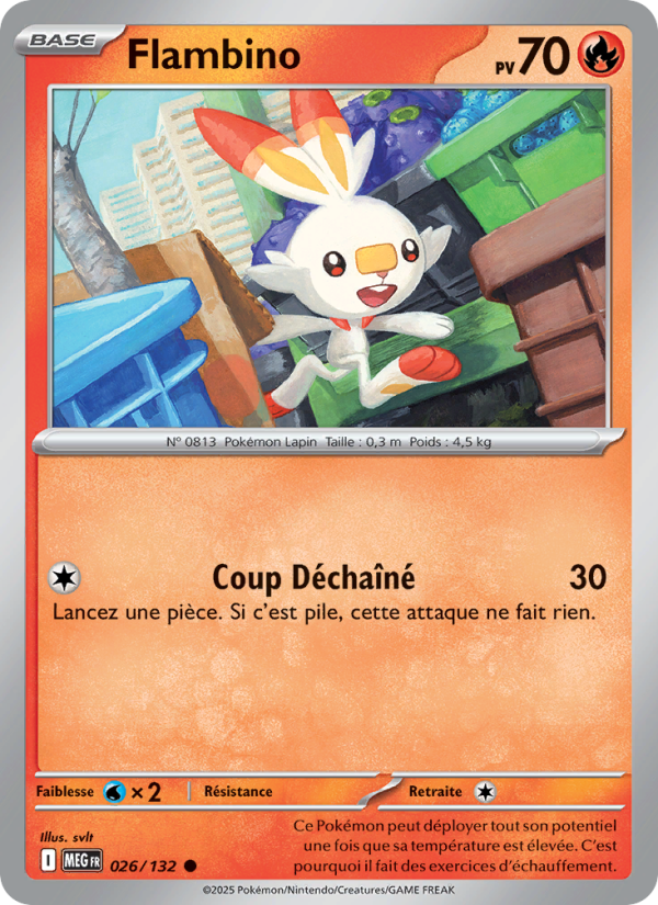 Flambino 026 — Méga-Évolution (French Pokémon TCG card)