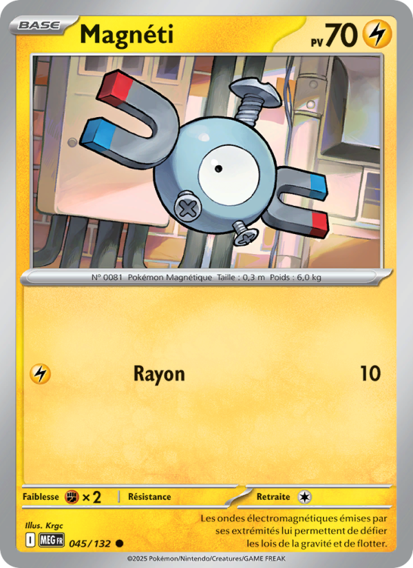 Magnéti 045 — Méga-Évolution (French Pokémon TCG card)