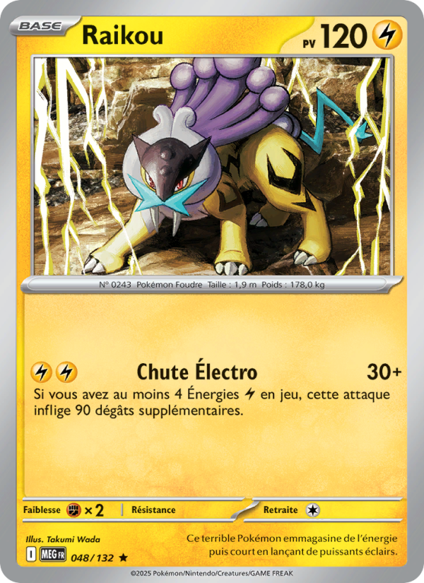 Raikou 048 — Méga-Évolution (French Pokémon TCG card)
