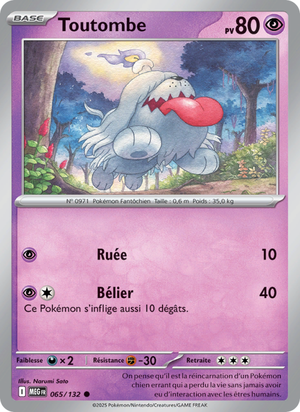 Toutombe 065 — Méga-Évolution (French Pokémon TCG card)