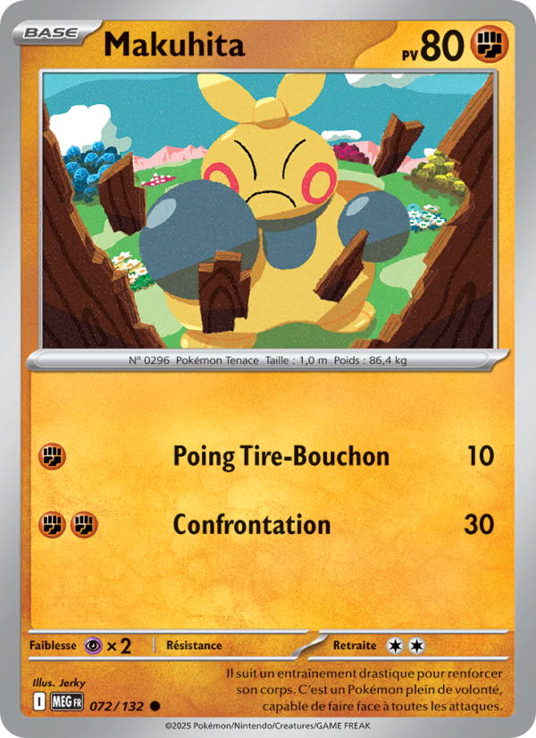 Makuhita 072 — Méga-Évolution (French Pokémon TCG card)