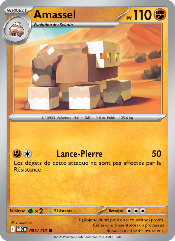 Amassel 083 — Méga-Évolution (French Pokémon TCG card)