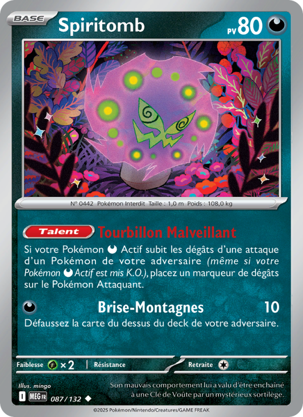Spiritomb 087 — Méga-Évolution (French Pokémon TCG card)