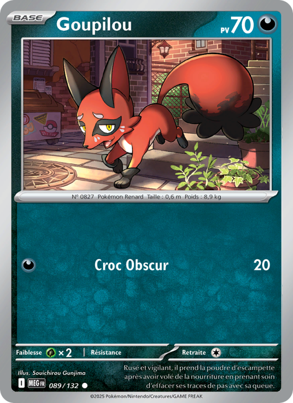 Goupilou 089 — Méga-Évolution (French Pokémon TCG card)
