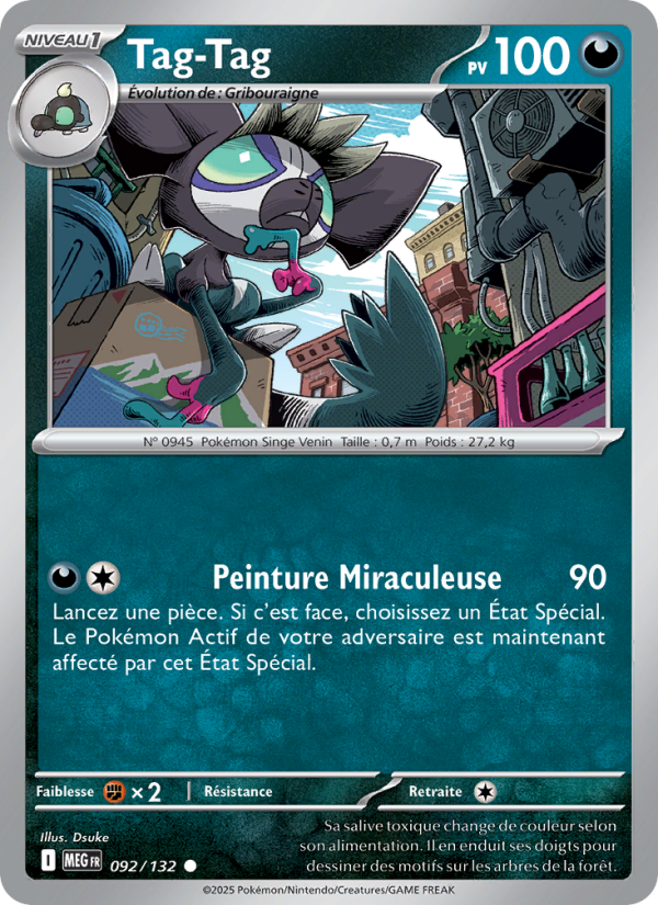 Tag-Tag 092 — Méga-Évolution (French Pokémon TCG card)