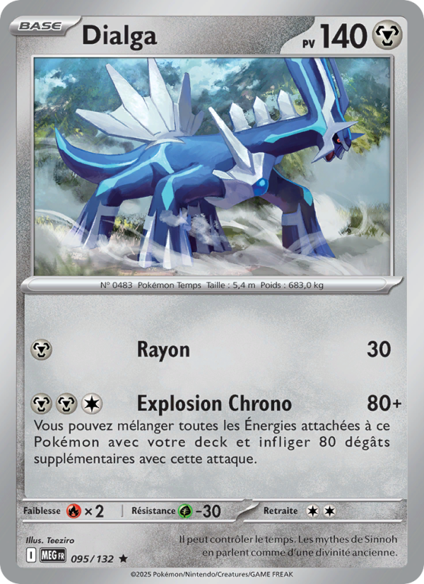 Dialga 095 — Méga-Évolution (French Pokémon TCG card)