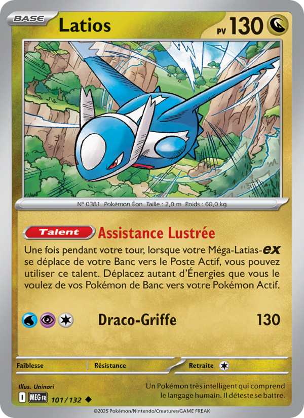 Latios 101 — Méga-Évolution (French Pokémon TCG card)