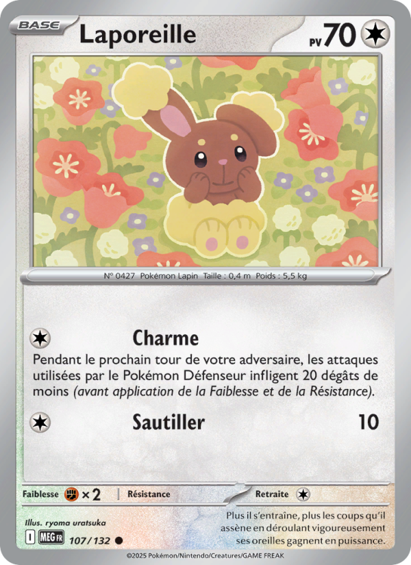 Laporeille 107 — Méga-Évolution (French Pokémon TCG card)