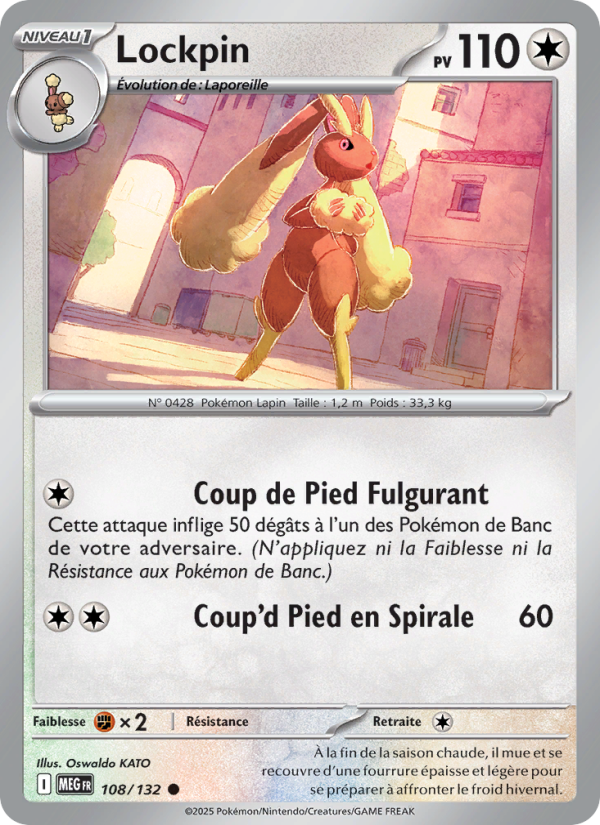Lockpin 108 — Méga-Évolution (French Pokémon TCG card)