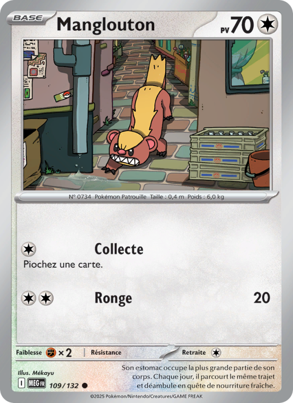 Manglouton 109 — Méga-Évolution (French Pokémon TCG card)