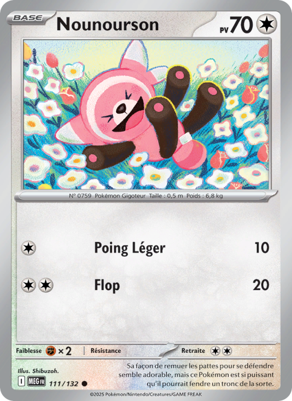 Nounourson 111 — Méga-Évolution (French Pokémon TCG card)