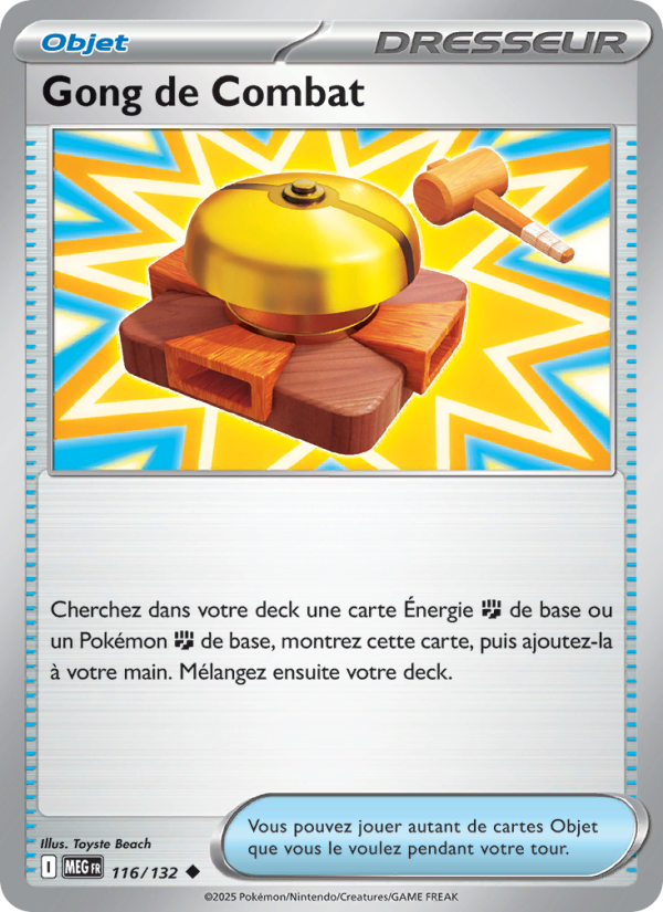 Gong de Combat 116 — Méga-Évolution (French Pokémon TCG card)