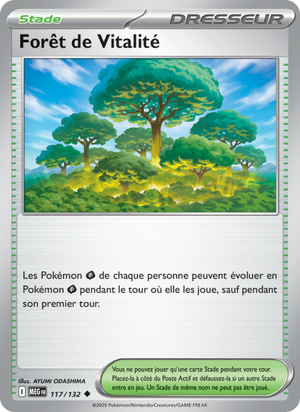 Forêt de Vitalité 117 — Méga-Évolution (French Pokémon TCG card)