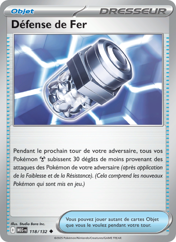 Défense de Fer 118 — Méga-Évolution (French Pokémon TCG card)
