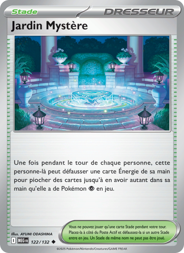 Jardin Mystère 122 — Méga-Évolution (French Pokémon TCG card)