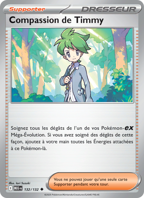 Compassion de Timmy 132 — Méga-Évolution (French Pokémon TCG card)