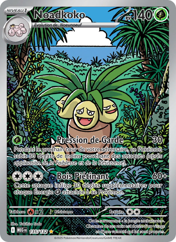 Noadkoko 135 — Méga-Évolution (French Pokémon TCG card)