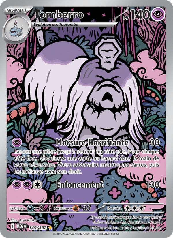 Tomberro 145 — Méga-Évolution (French Pokémon TCG card)