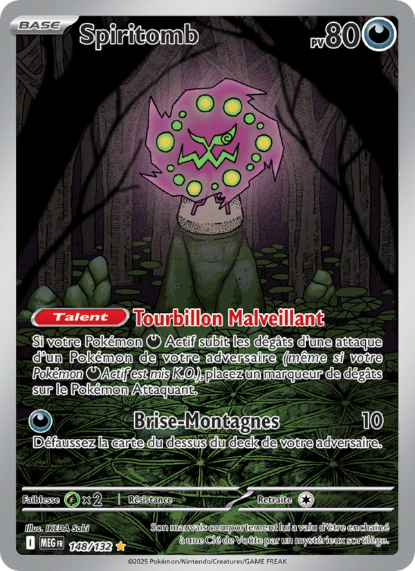 Spiritomb 148 — Méga-Évolution (French Pokémon TCG card)