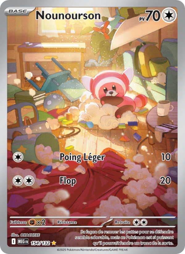 Nounourson 154 — Méga-Évolution (French Pokémon TCG card)