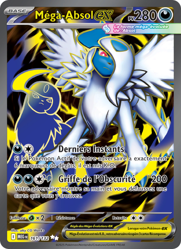 Méga-Absol-ex 161 — Méga-Évolution (French Pokémon TCG card)