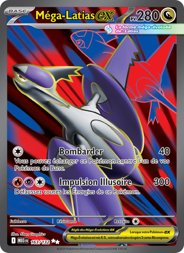 Méga-Latias-ex 163 — Méga-Évolution (French Pokémon TCG card)