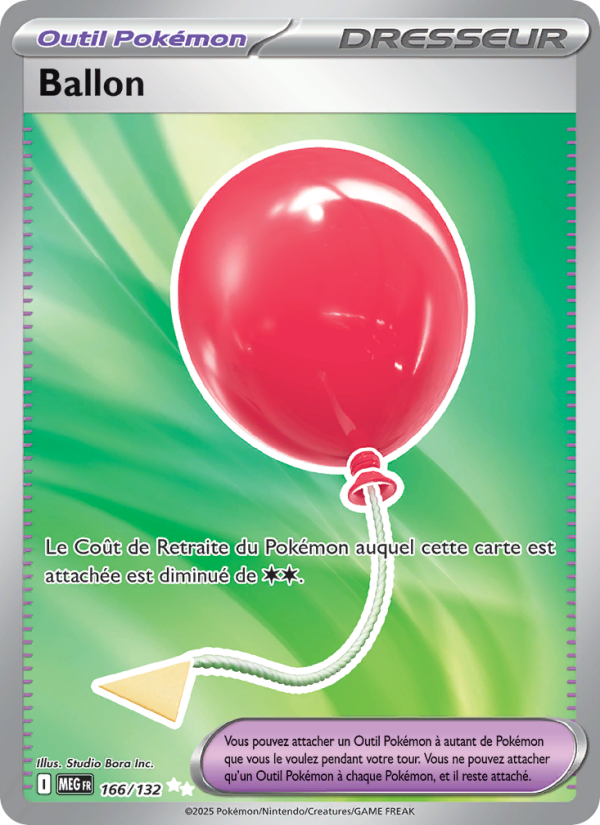 Ballon 166 — Méga-Évolution (French Pokémon TCG card)