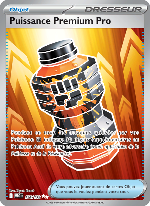 Puissance Premium Pro 174 — Méga-Évolution (French Pokémon TCG card)