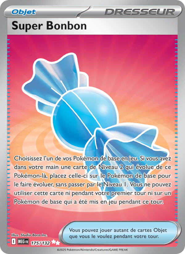 Super Bonbon 175 — Méga-Évolution (French Pokémon TCG card)