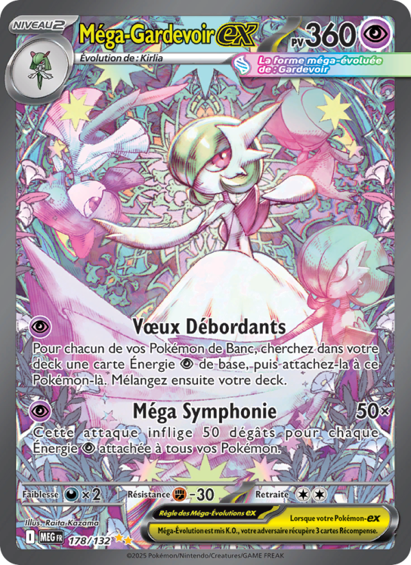 Méga-Gardevoir-ex 178 — Méga-Évolution (French Pokémon TCG card)