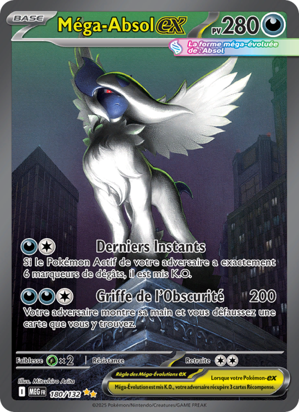 Méga-Absol-ex 180 — Méga-Évolution (French Pokémon TCG card)