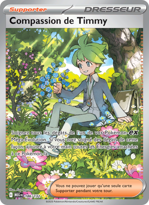 Compassion de Timmy 186 — Méga-Évolution (French Pokémon TCG card)