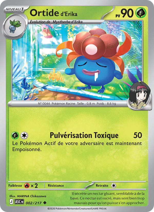 Ortide d'Erika 002 — Héros Transcendants (French Pokémon TCG card)