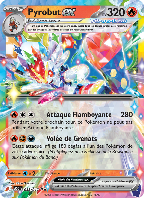 Pyrobut-ex 038 — Héros Transcendants (French Pokémon TCG card)