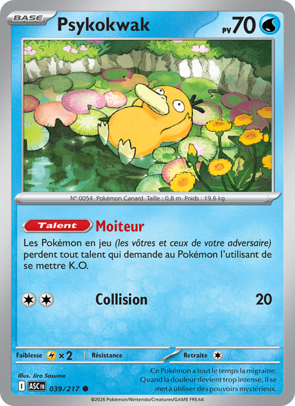 Psykokwak 039 — Héros Transcendants (French Pokémon TCG card)
