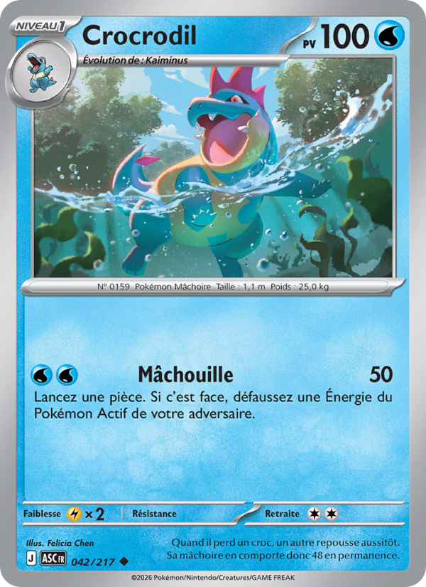Crocrodil 042 — Héros Transcendants (French Pokémon TCG card)