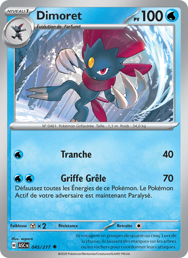Dimoret 045 — Héros Transcendants (French Pokémon TCG card)