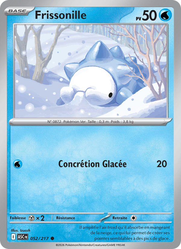 Frissonille 052 — Héros Transcendants (French Pokémon TCG card)