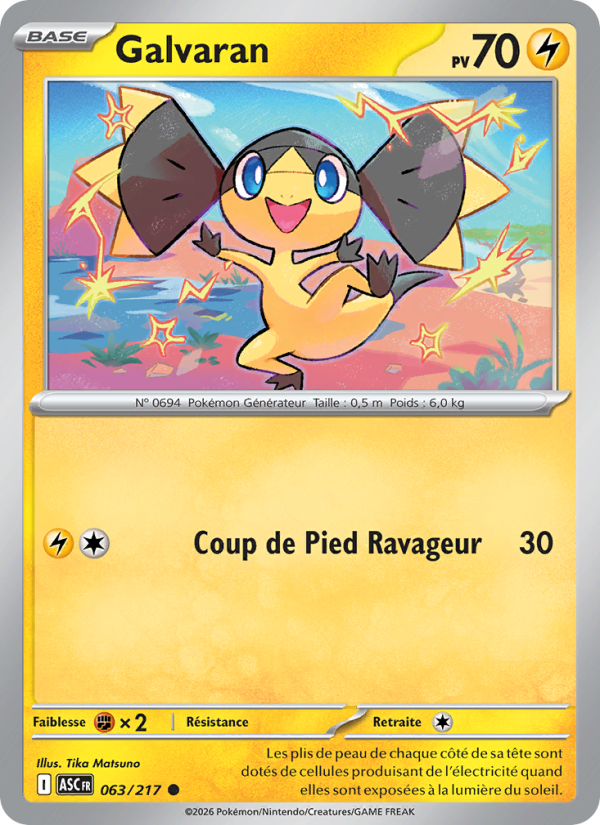 Galvaran 063 — Héros Transcendants (French Pokémon TCG card)