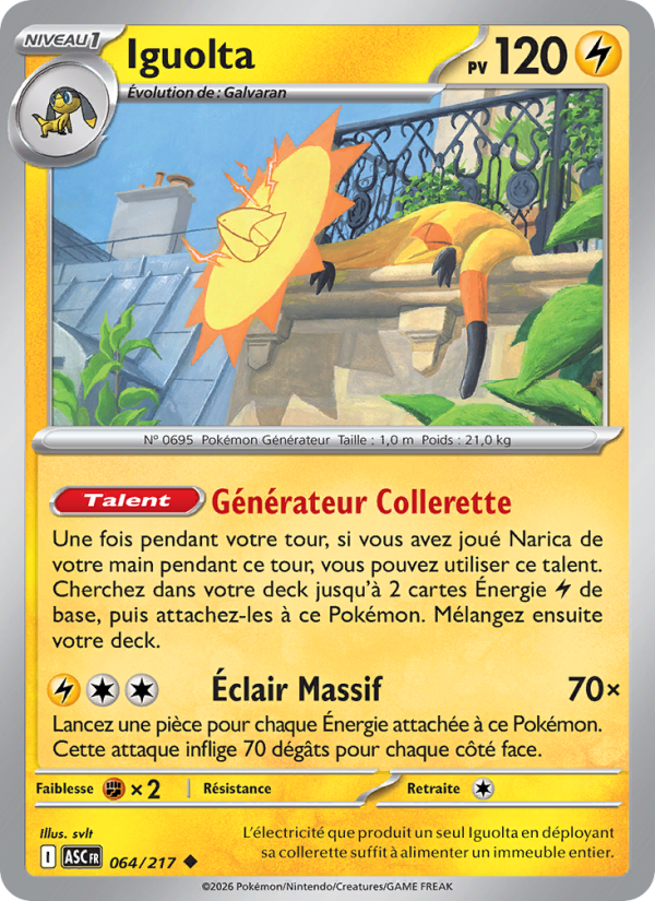 Iguolta 064 — Héros Transcendants (French Pokémon TCG card)