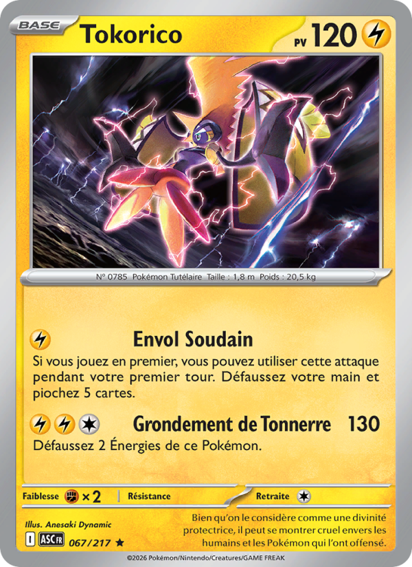 Tokorico 067 — Héros Transcendants (French Pokémon TCG card)