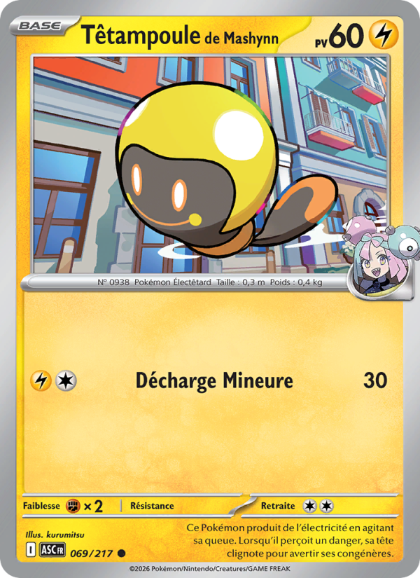 Têtampoule de Mashynn 069 — Héros Transcendants (French Pokémon TCG card)