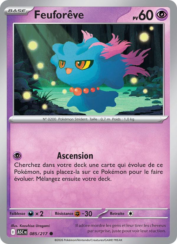 Feuforêve 085 — Héros Transcendants (French Pokémon TCG card)