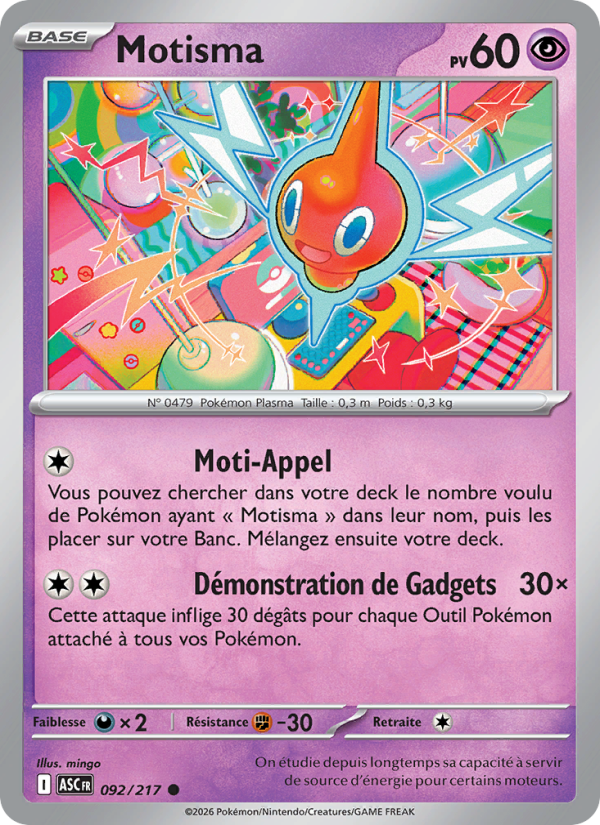 Motisma 092 — Héros Transcendants (French Pokémon TCG card)
