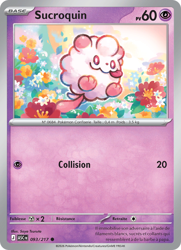 Sucroquin 093 — Héros Transcendants (French Pokémon TCG card)