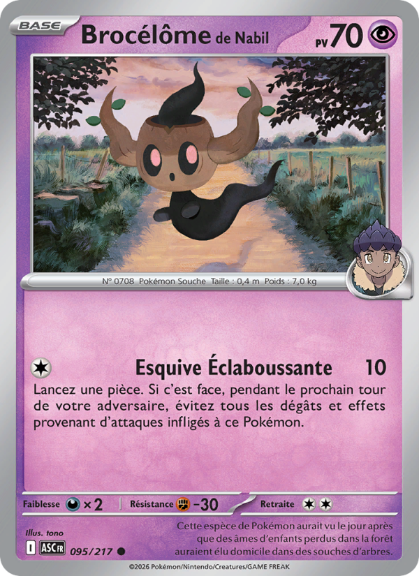 Brocélôme de Nabil 095 — Héros Transcendants (French Pokémon TCG card)