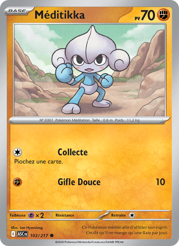 Méditikka 103 — Héros Transcendants (French Pokémon TCG card)