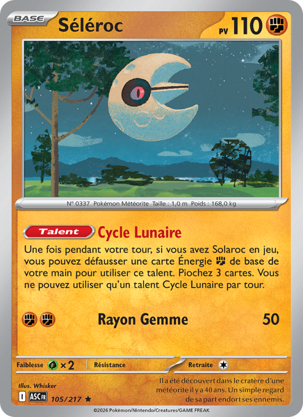Séléroc 105 — Héros Transcendants (French Pokémon TCG card)