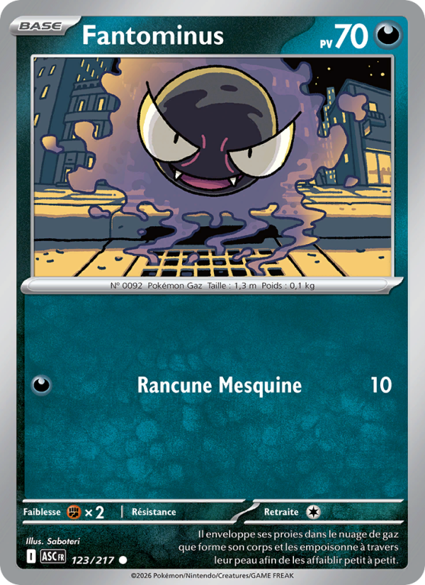 Fantominus 123 — Héros Transcendants (French Pokémon TCG card)